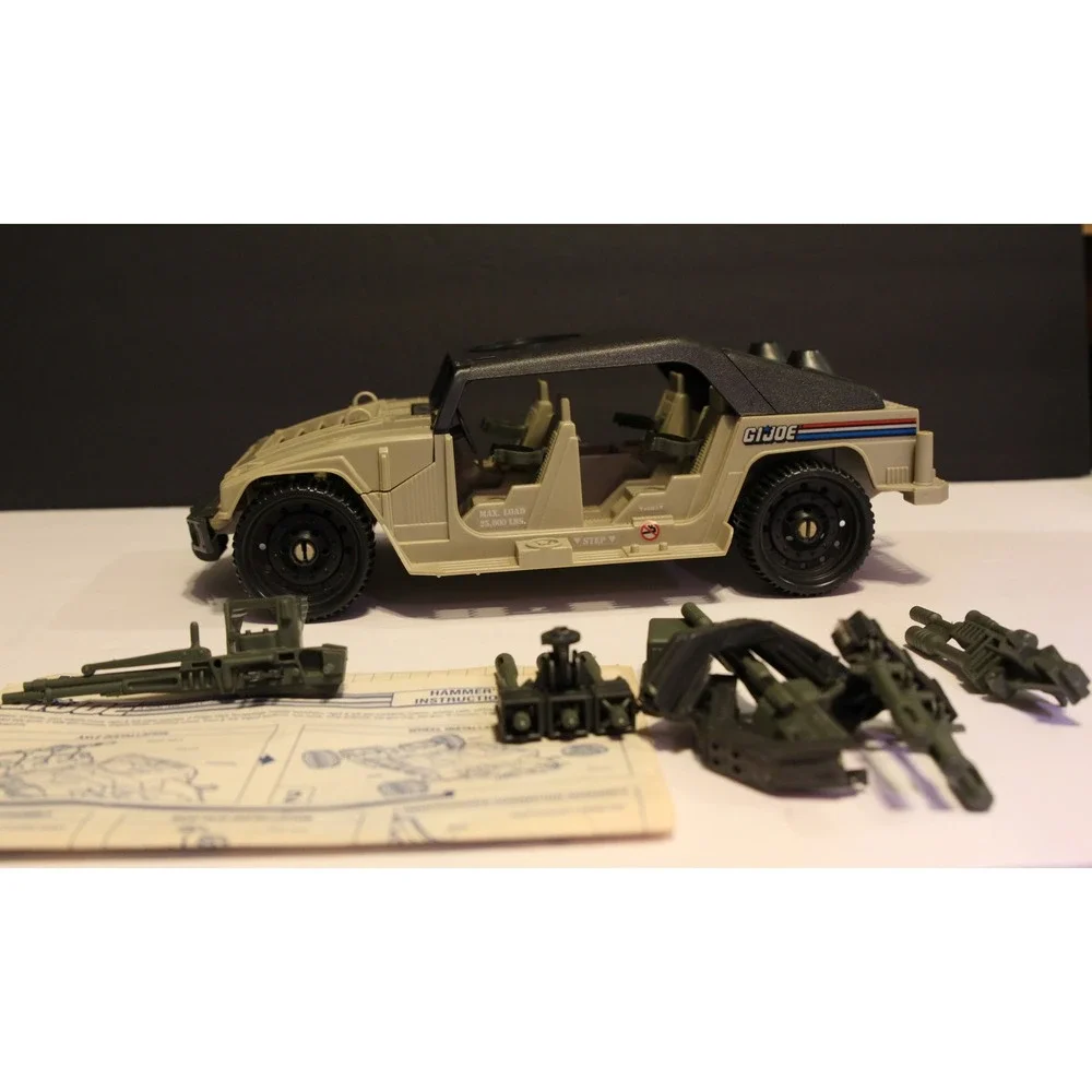 GI JOE Vintage Hammer Attack Jeep 1989 #6369 Incomplete For Parts o Restoration